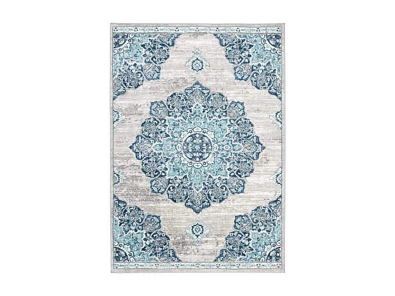 Tapis Bleu Marine/Gris 160 X 229 cm - Aurora