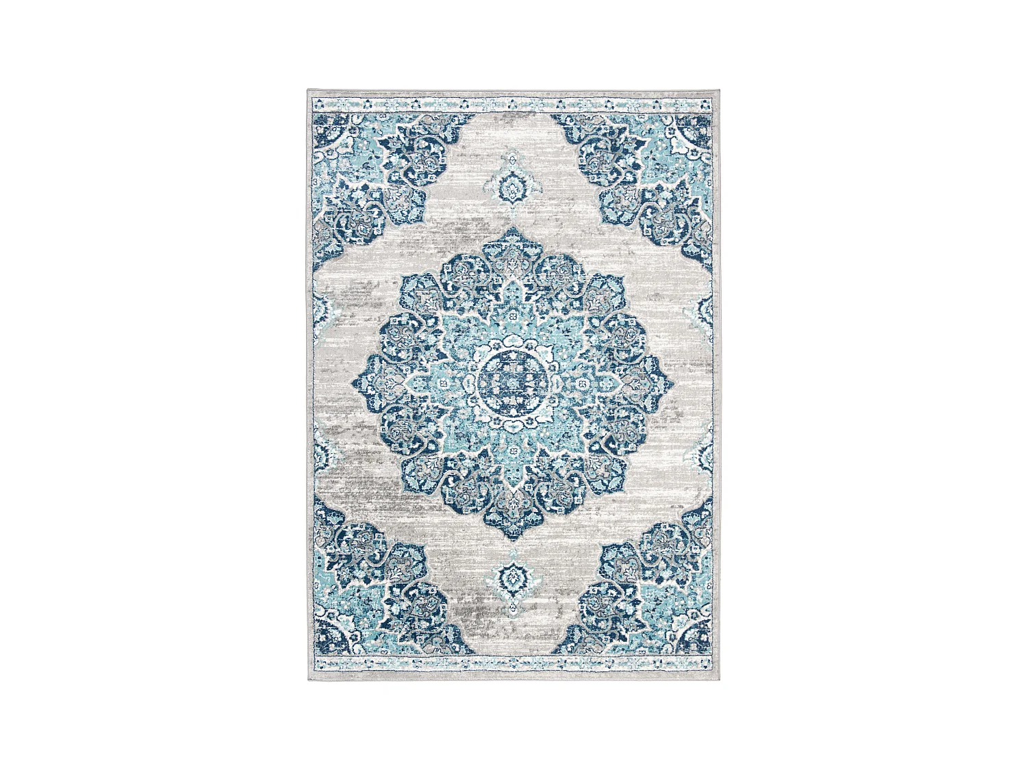 Tapis Bleu Marine/Gris 160 X 229 cm - Aurora