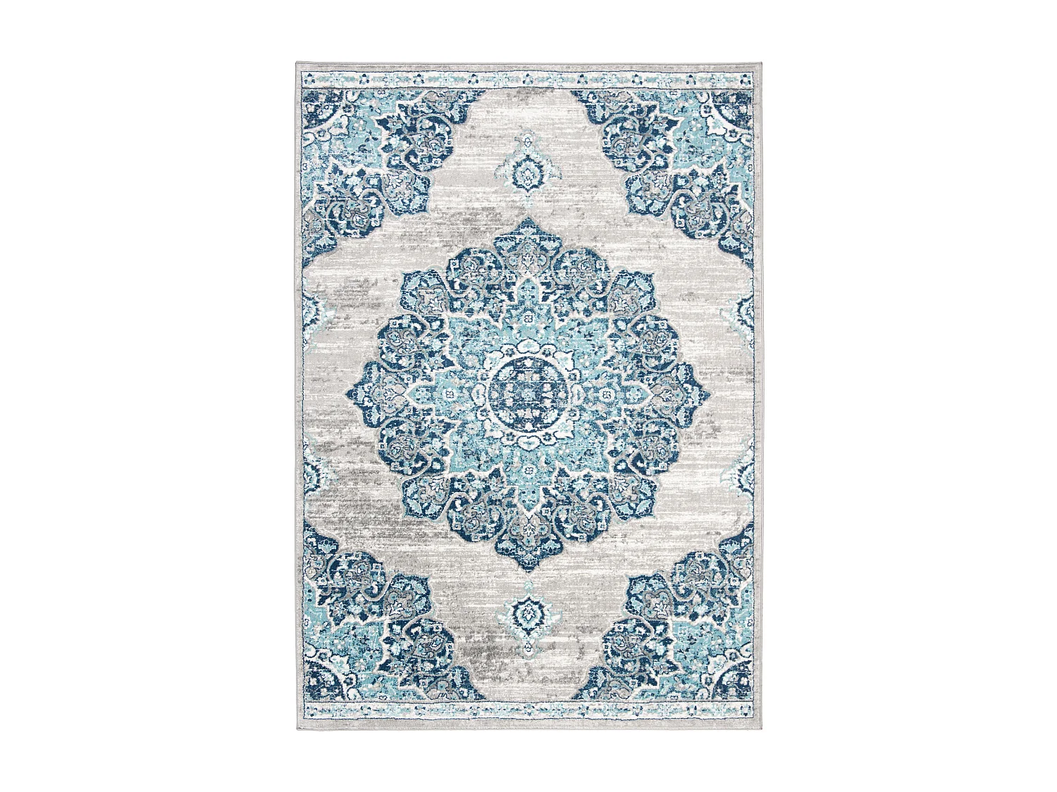 Tapis Bleu Marine/Gris 160 X 229 cm - Aurora