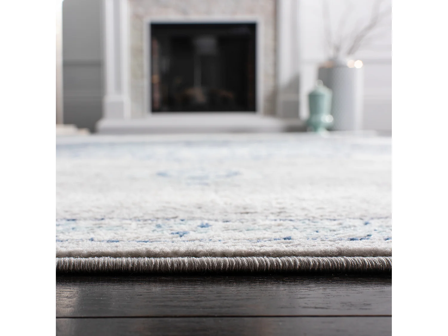 Tapis Bleu Marine/Gris 160 X 229 cm - Aurora