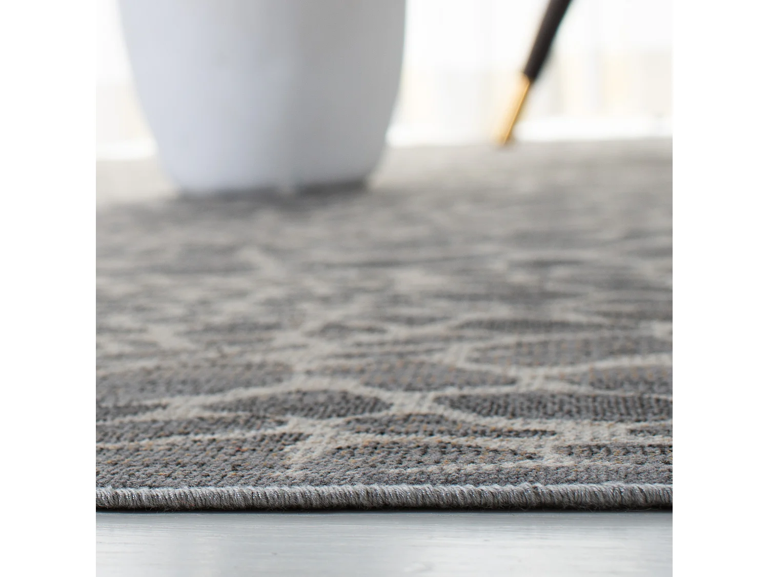 Tapis Neutre/Gris 99 X 160 cm - Leo