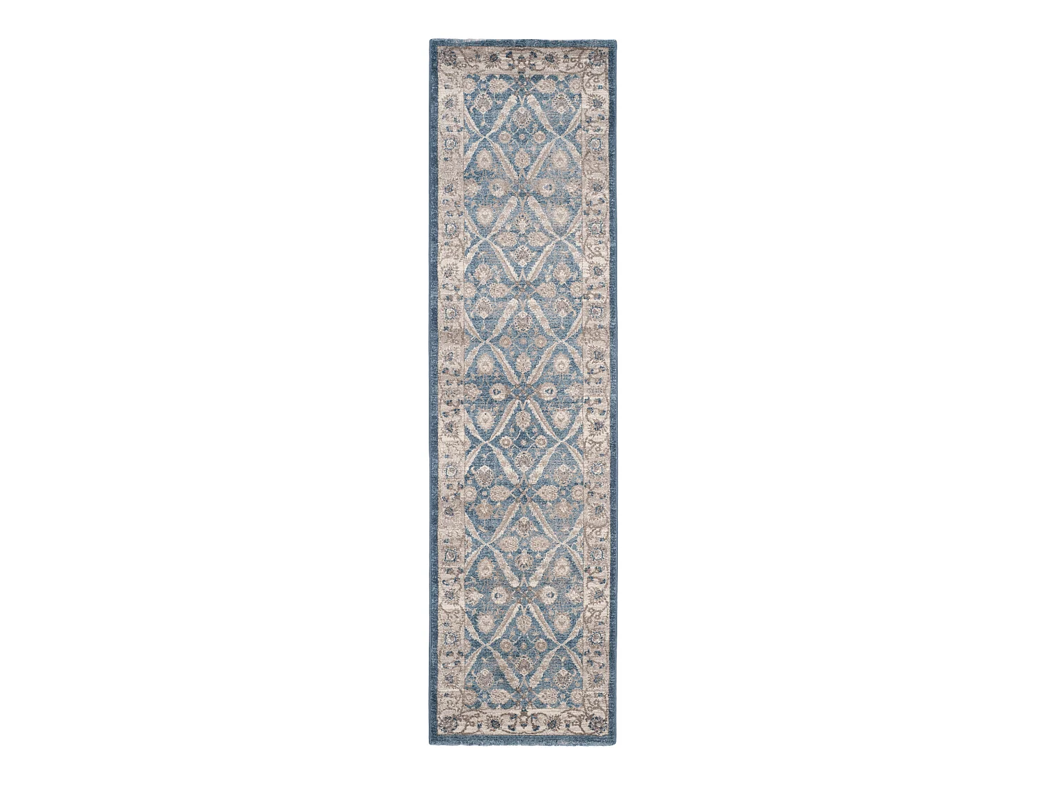 Tapis Bleu/Neutre 66 X 183 cm - Alysia