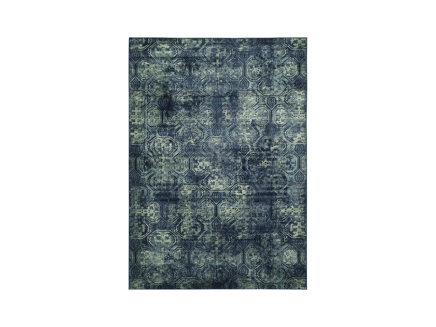 Tapis Bleu Marine/Multicolore 160 X 229 cm - Rashida