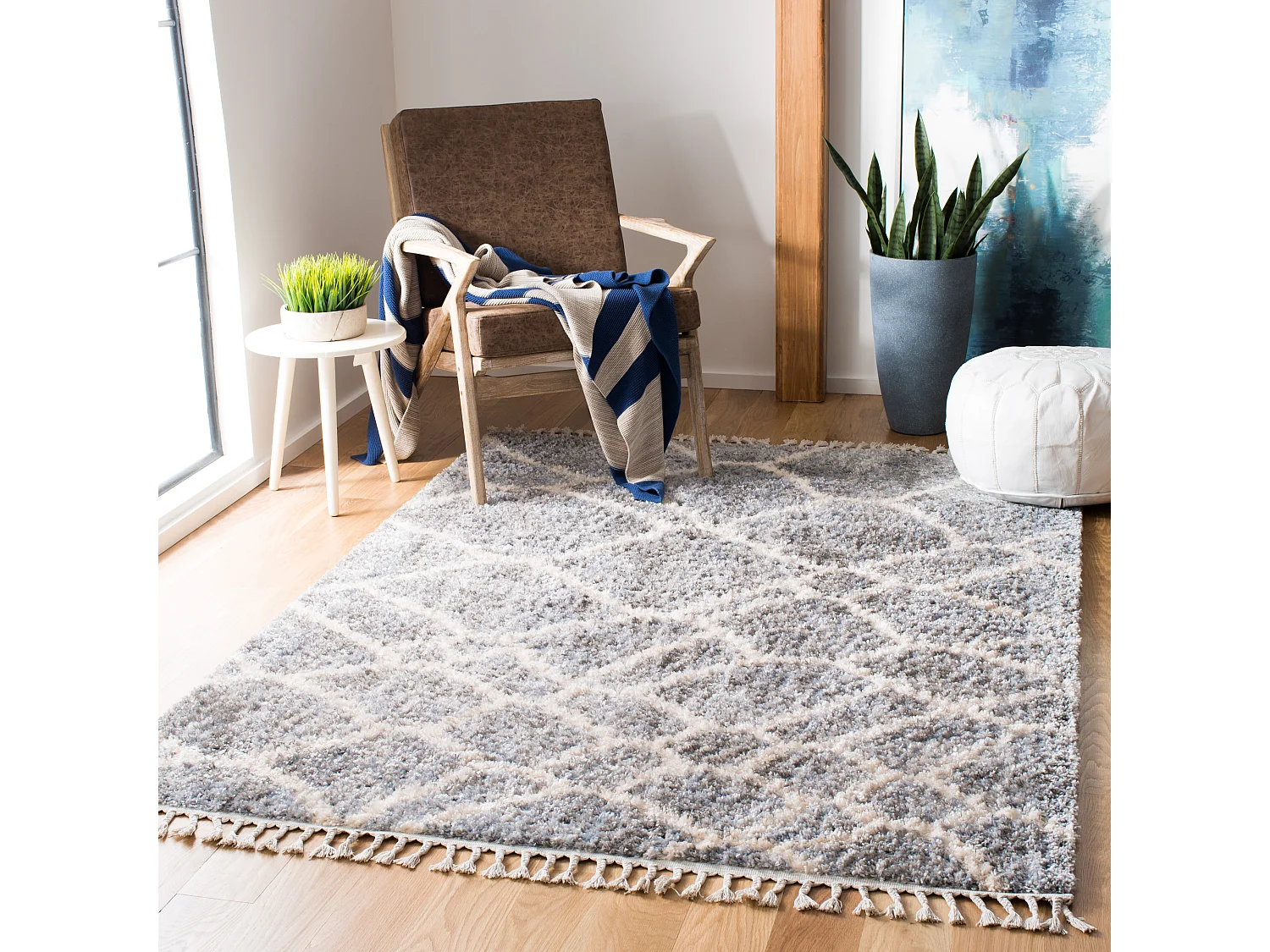 Tapis Gris/Neutre 160 X 229 cm - Fez
