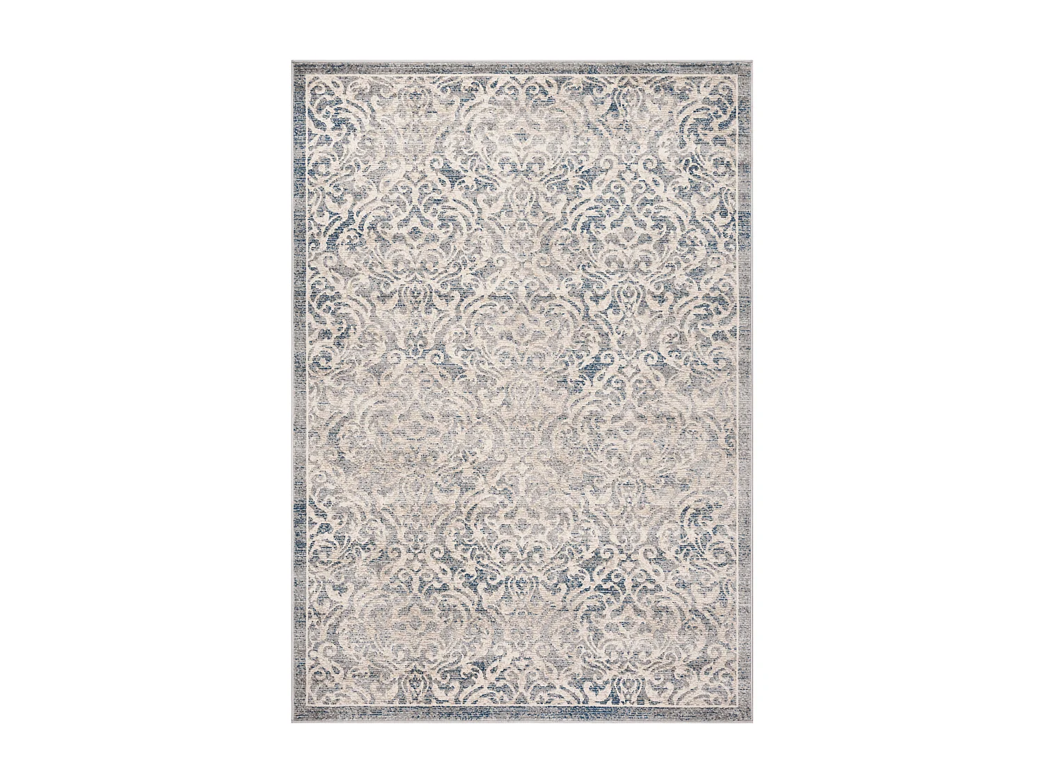 Tapis Gris Clair & Bleu 122 X 183 cm - Ophelia