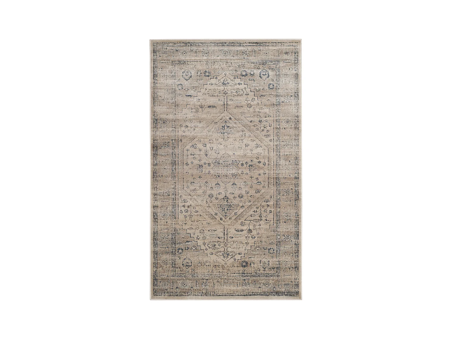 Tapis Neutre/Bleu 122 X 170 cm - Rihana