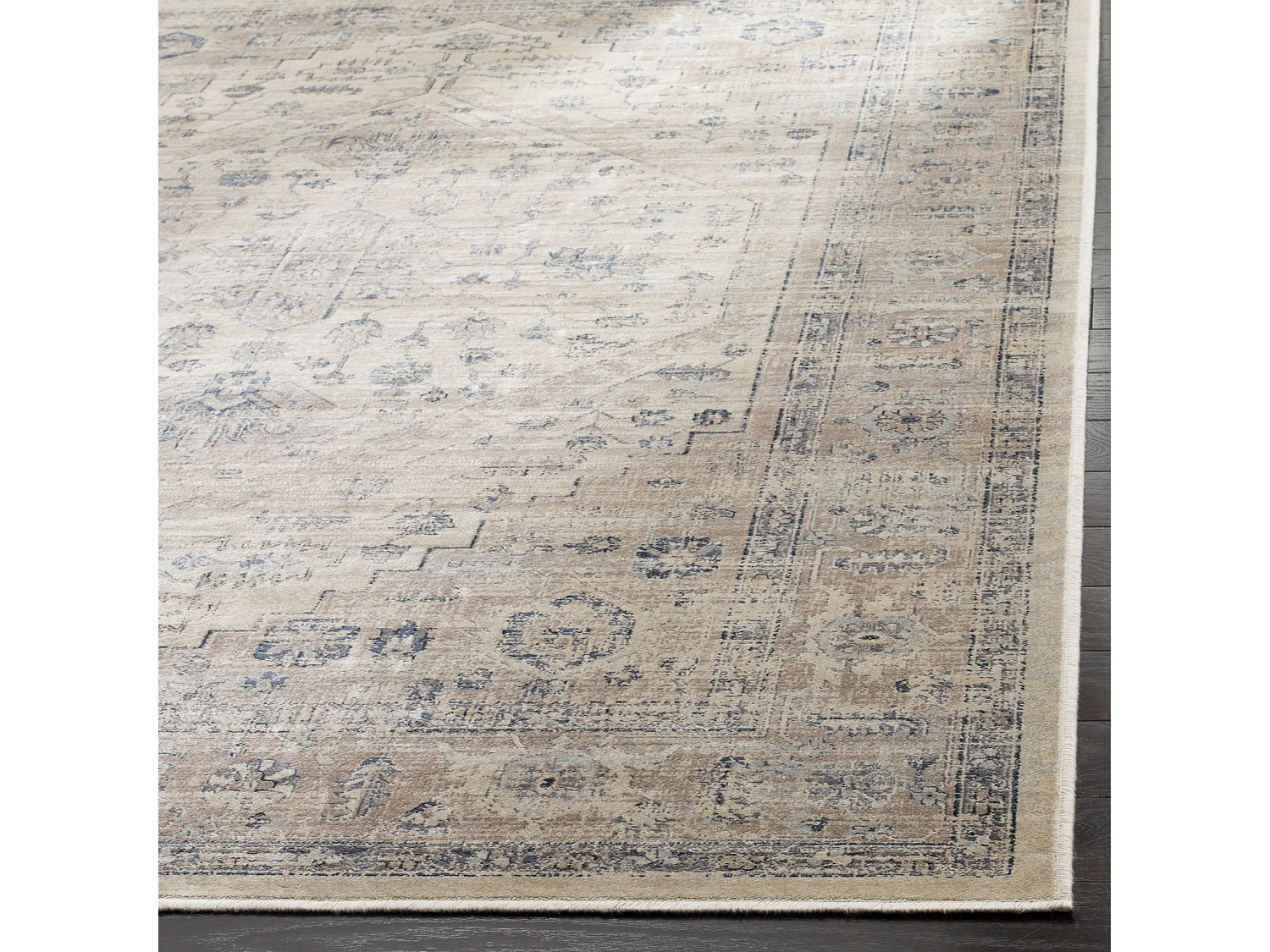 Tapis Neutre/Bleu 122 X 170 cm - Rihana
