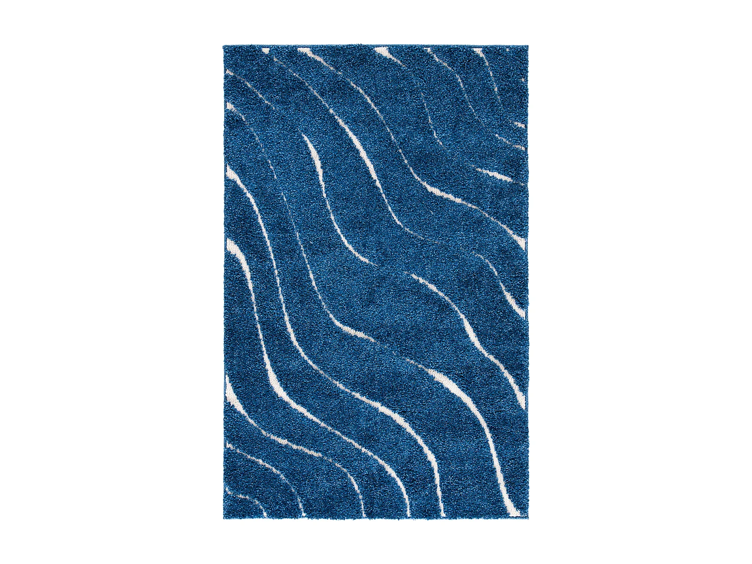 Tapis Bleu Marine/Neutre 99 X 160 cm - Raton