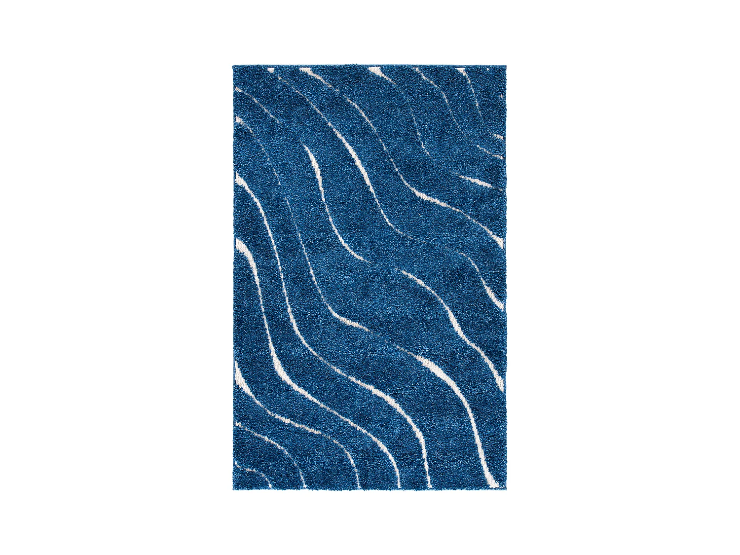 Tapis Bleu Marine/Neutre 99 X 160 cm - Raton