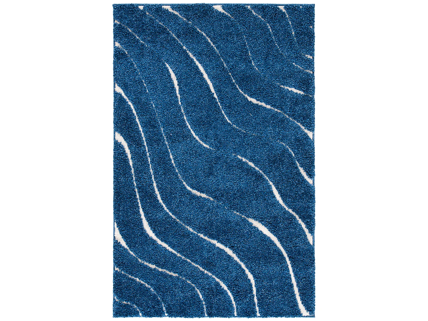 Tapis Bleu Marine/Neutre 99 X 160 cm - Raton