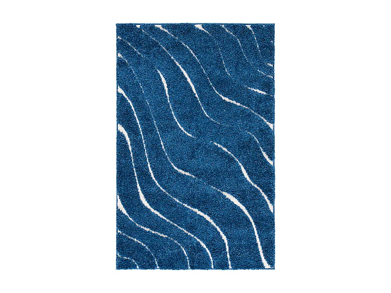 Tapis Bleu Marine/Neutre 99 X 160 cm - Raton