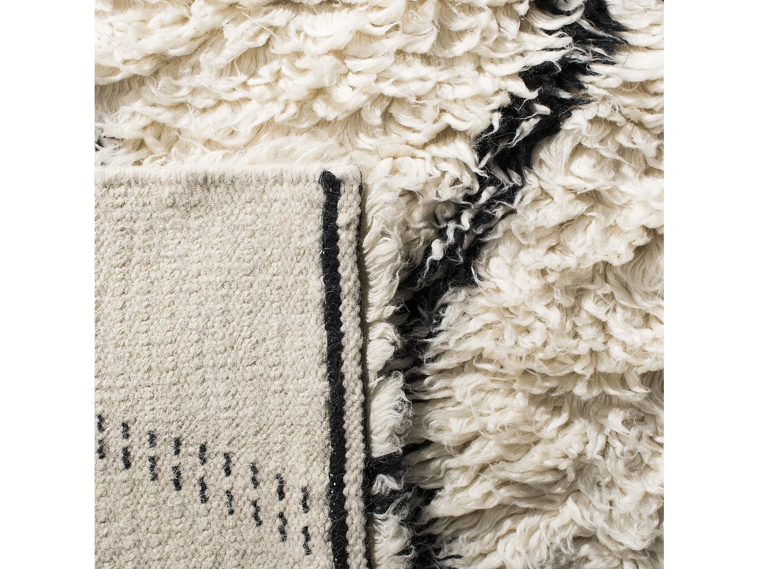 Tapis Noir/Neutre 160 X 229 cm - Boho-Chic