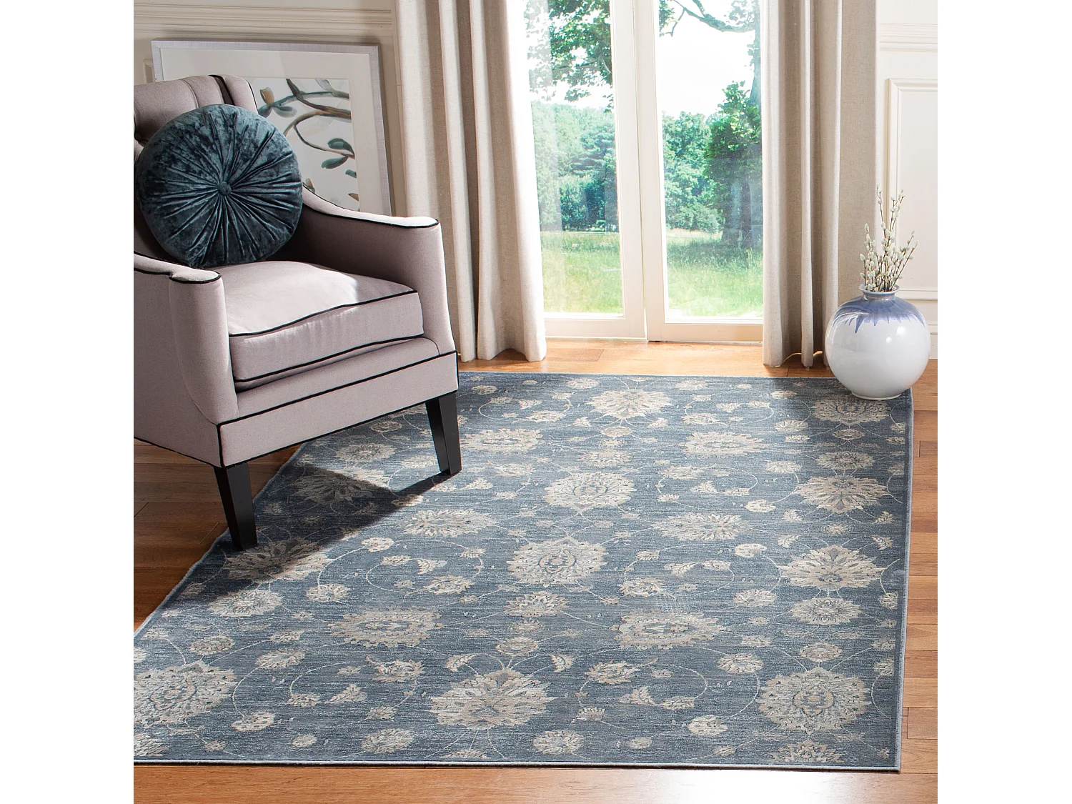 Tapis Bleu/Neutre 160 X 229 cm - Brienne