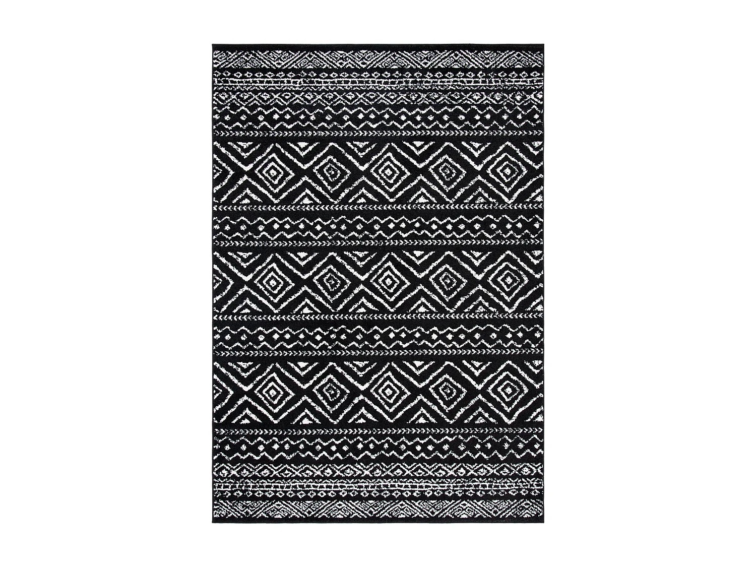 Tapis Noir/Neutre 122 X 183 cm - Makayla