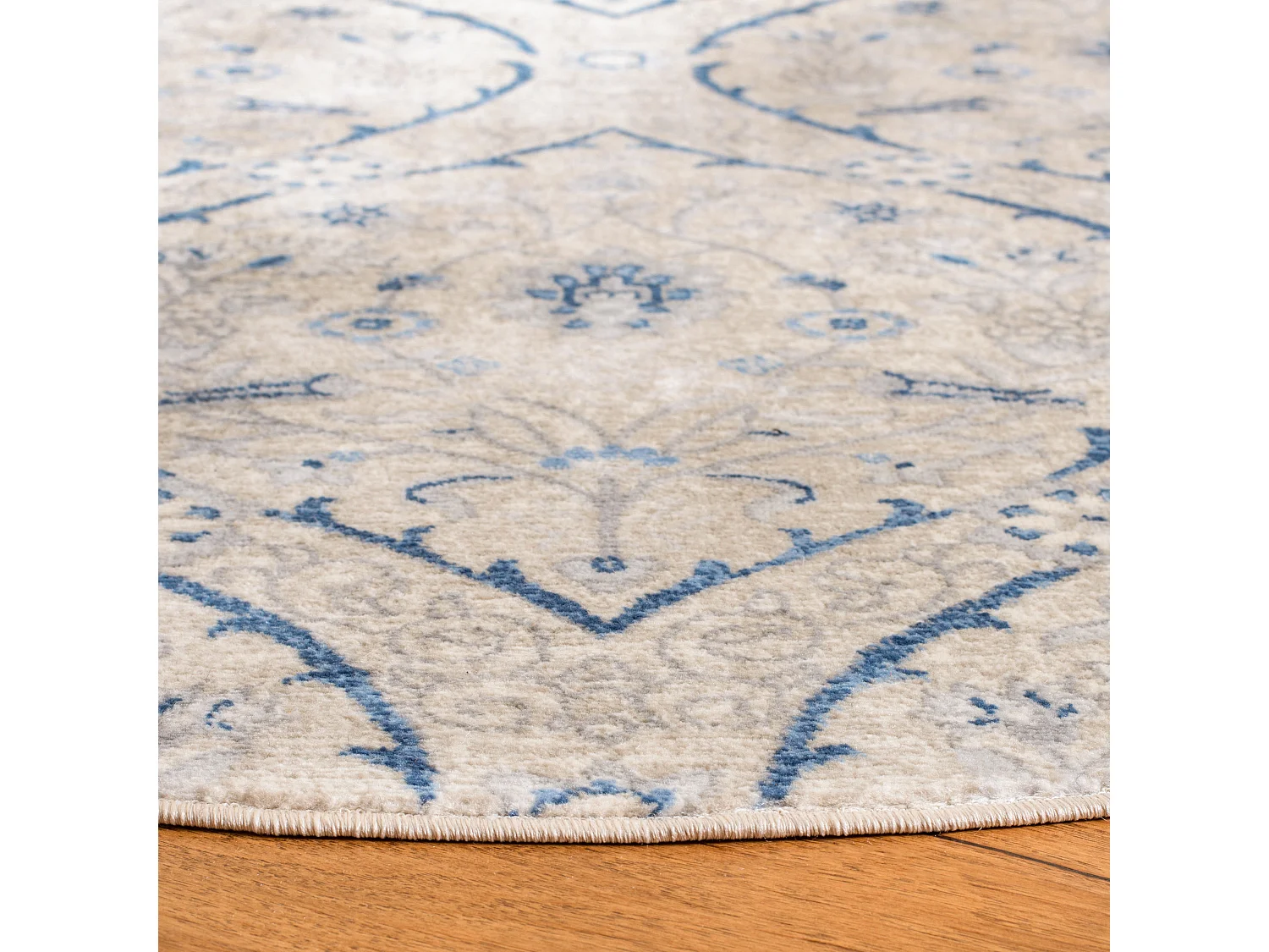 Tapis Gris/Bleu 201 X 201 cm - Camille