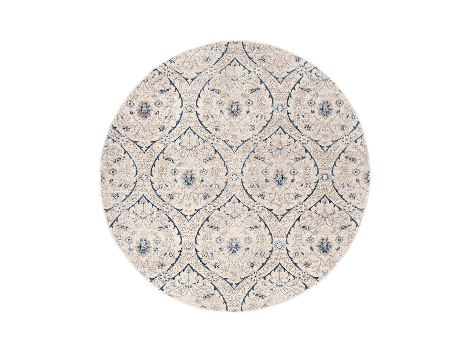 Tapis Gris/Bleu 201 X 201 cm - Camille