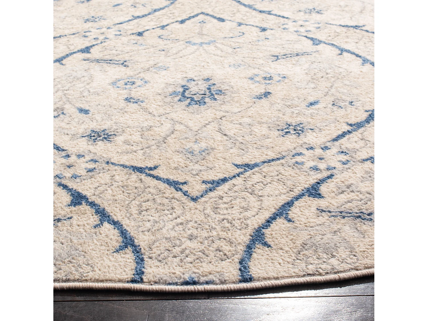 Tapis Gris/Bleu 201 X 201 cm - Camille