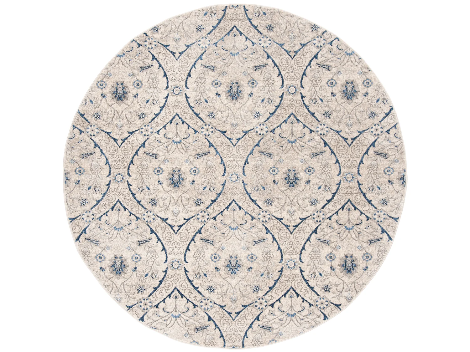 Tapis Gris/Bleu 201 X 201 cm - Camille