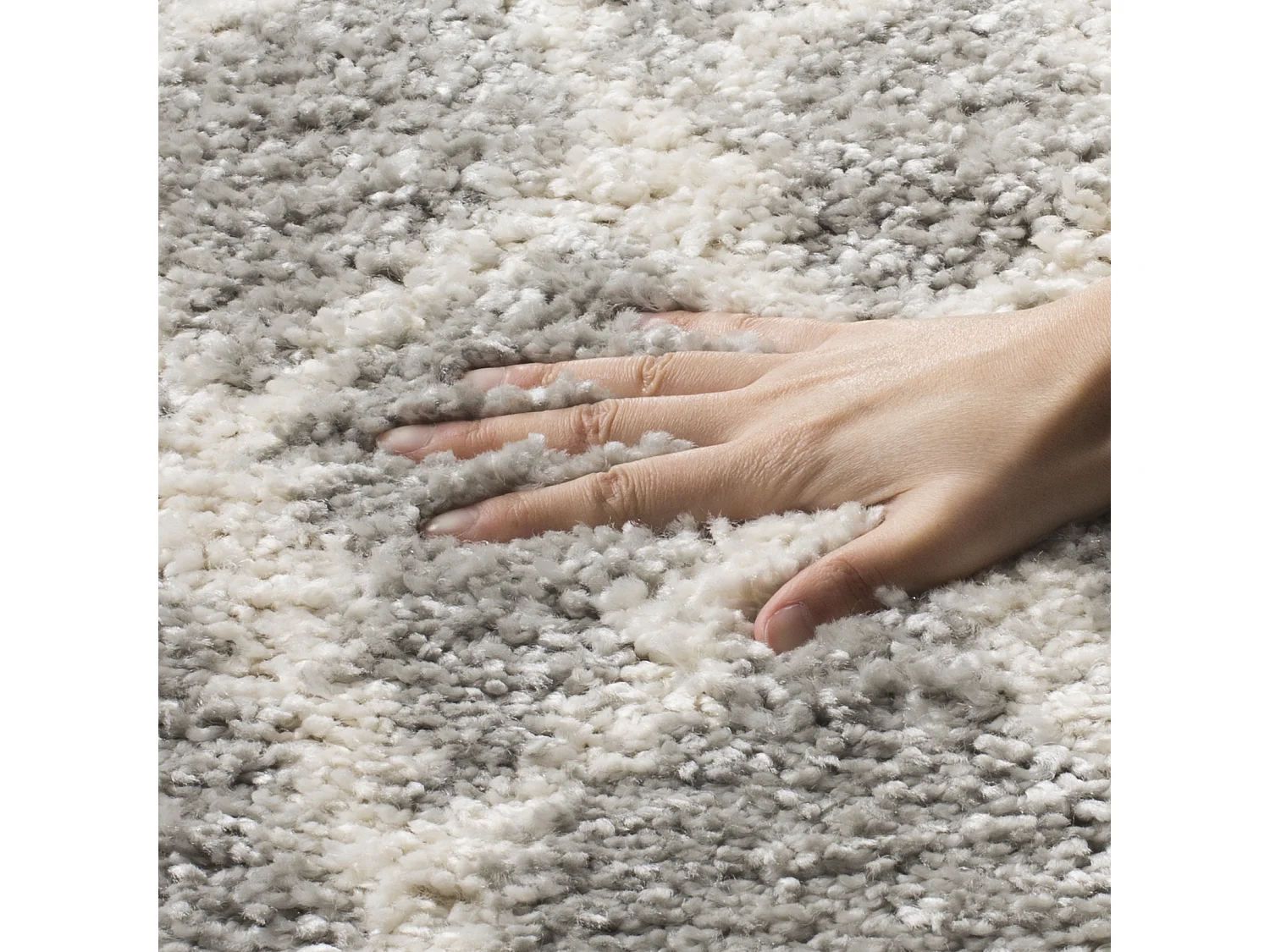 Tapis Gris/Neutre 155 X 155 cm - Nador