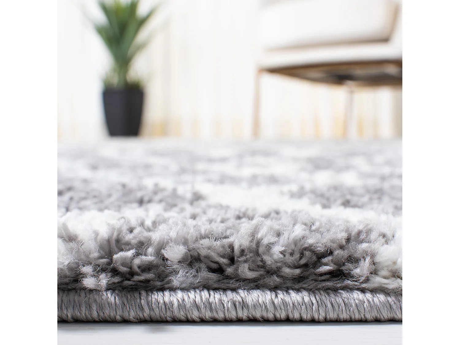 Tapis Gris/Neutre 155 X 155 cm - Nador