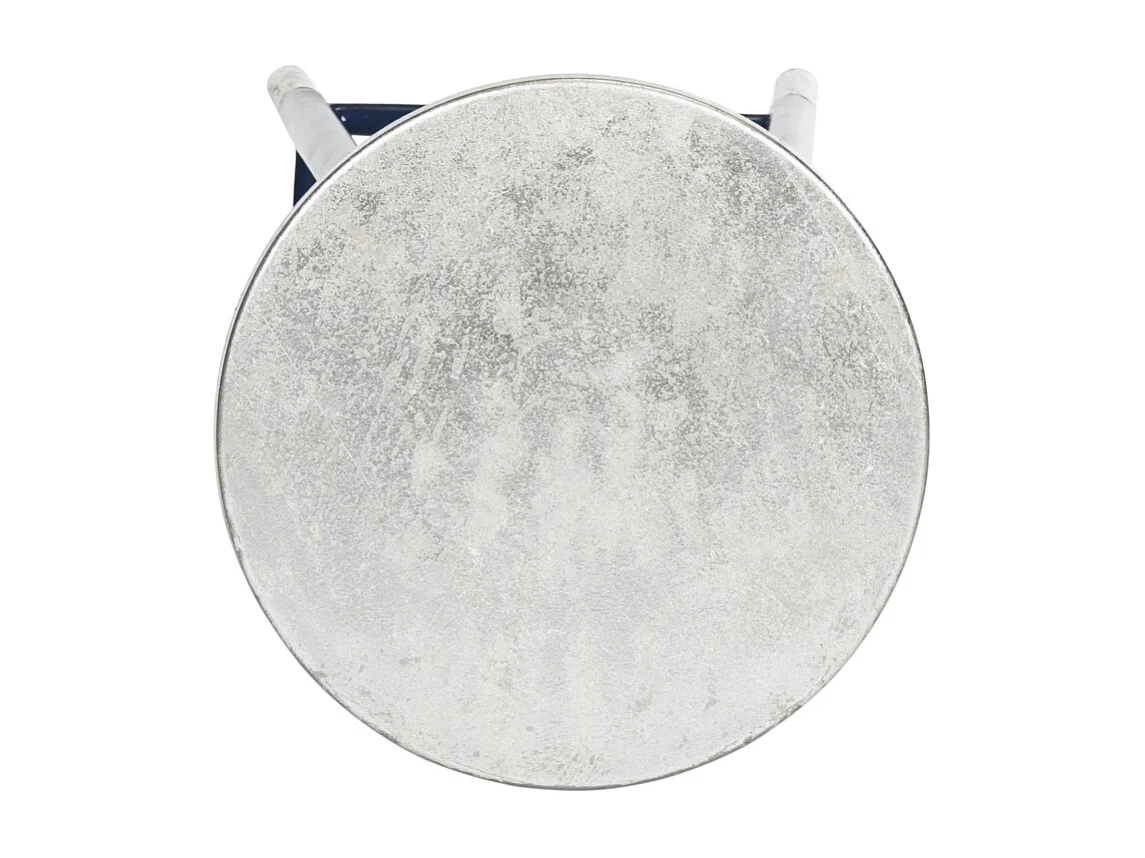 Tabouret de bar & de comptoir Marine et argent 34 X 34 X 76.2 cm - Lilia