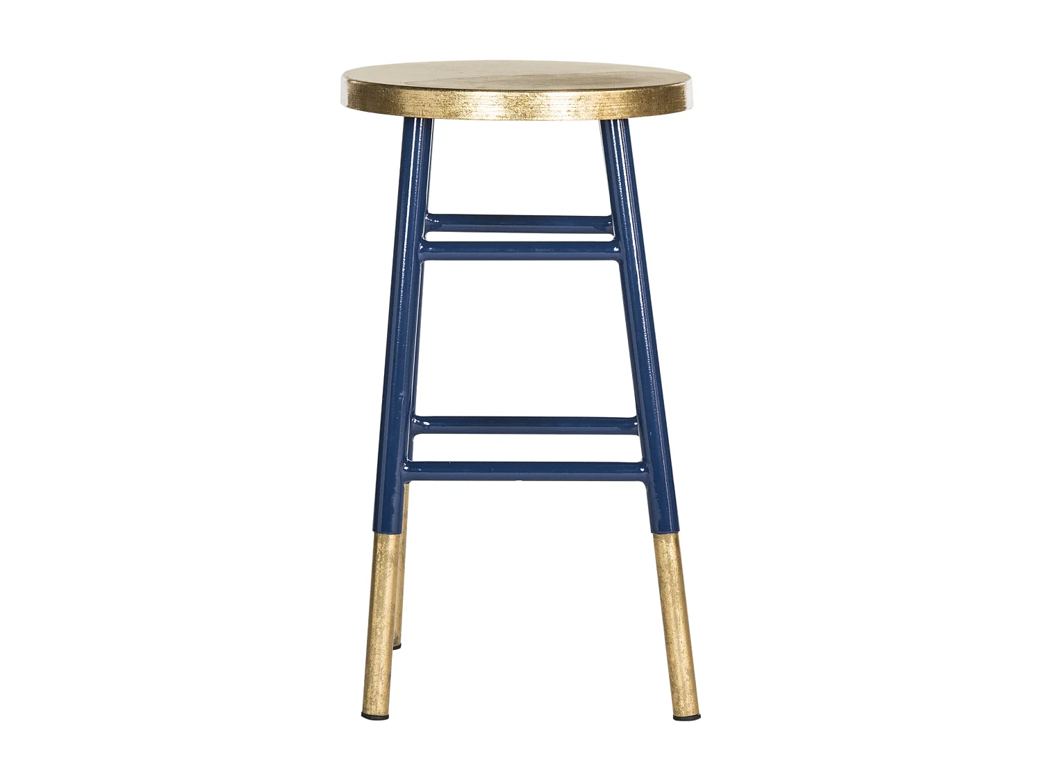 Tabouret de bar & de comptoir Marine et or 34 X 34 X 60.96 cm - Sallie