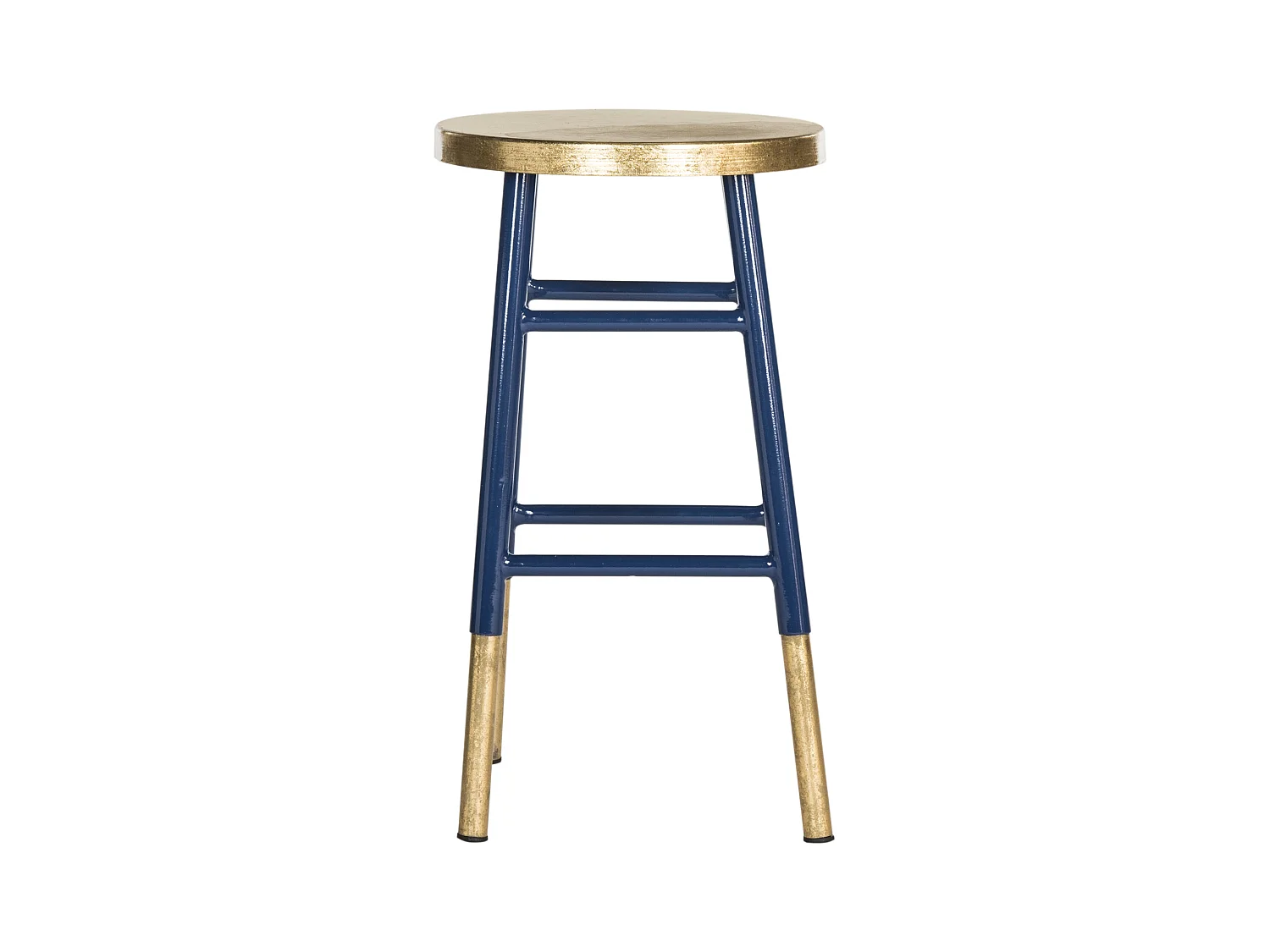 Tabouret de bar & de comptoir Marine et or 34 X 34 X 60.96 cm - Sallie