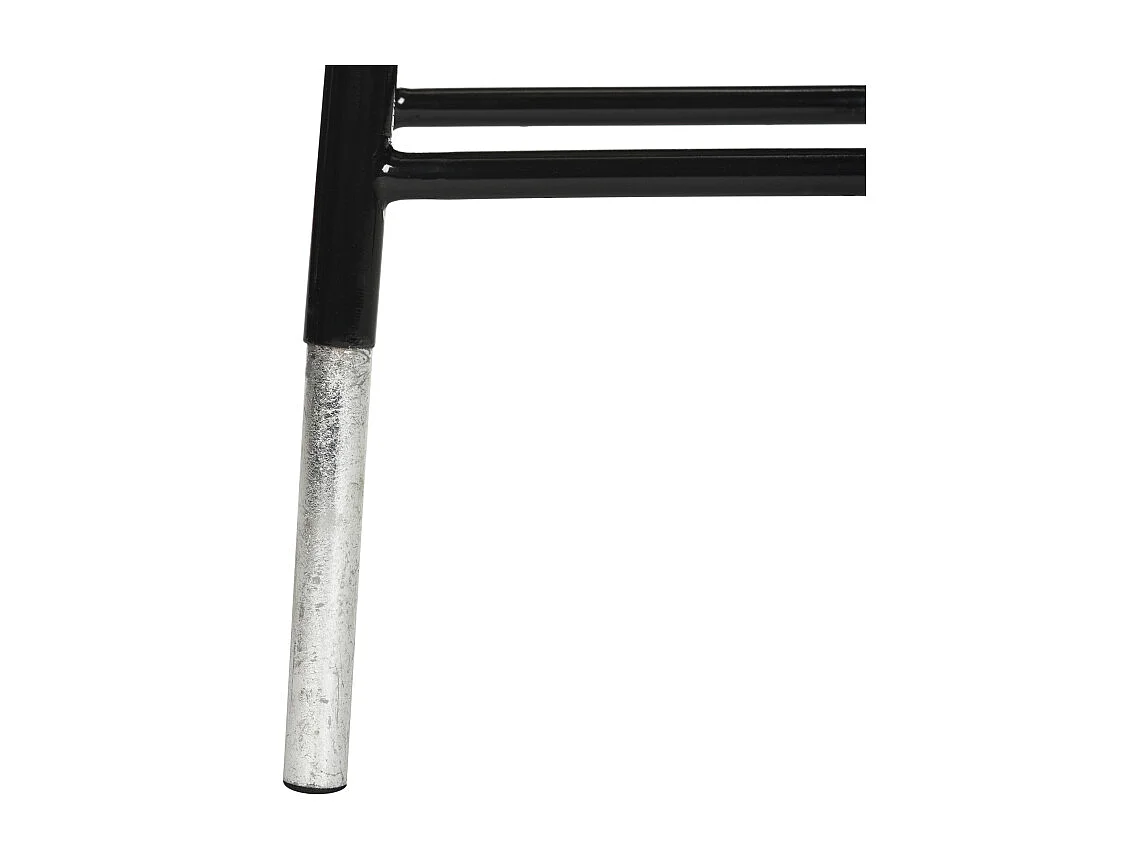 Tabouret de bar & de comptoir Noir et argent 34 X 34 X 76.2 cm - Lilia