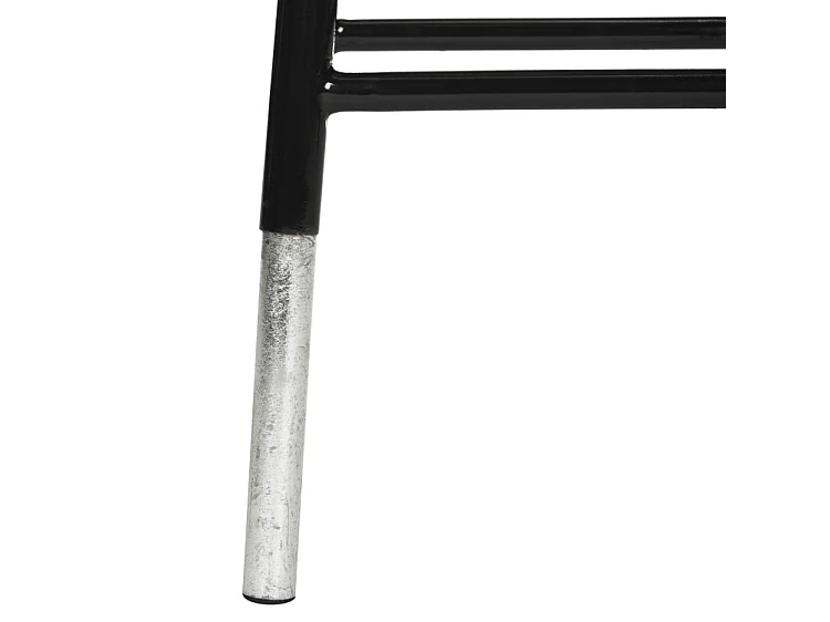 Tabouret de bar & de comptoir Noir et argent 34 X 34 X 76.2 cm - Lilia