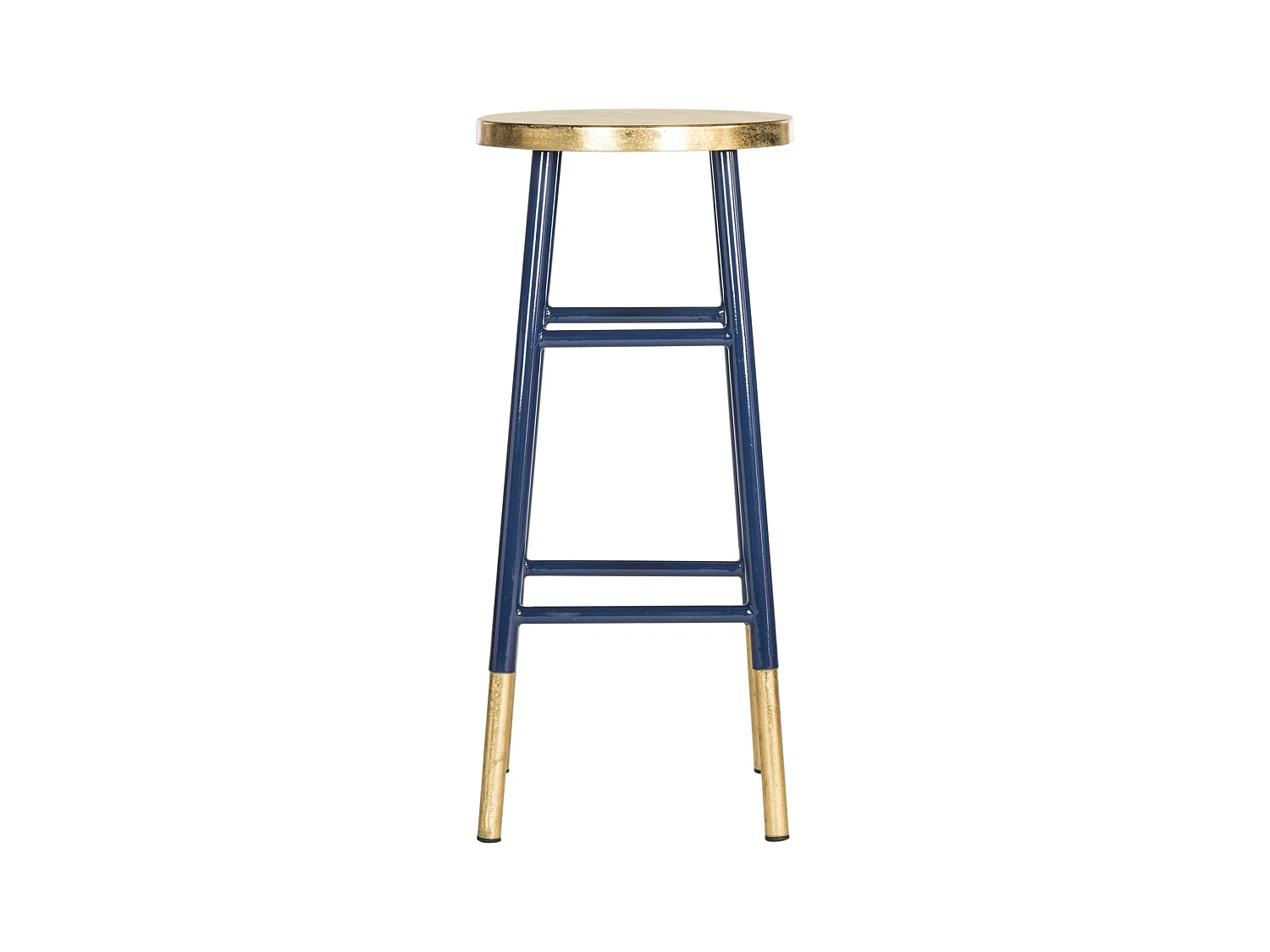Tabouret de bar & de comptoir Marine et or 34 X 34 X 76.2 cm - Clotilde