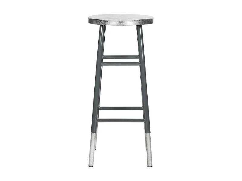 Tabouret de bar & de comptoir Gris et argent 34 X 34 X 76.2 cm - Lilia