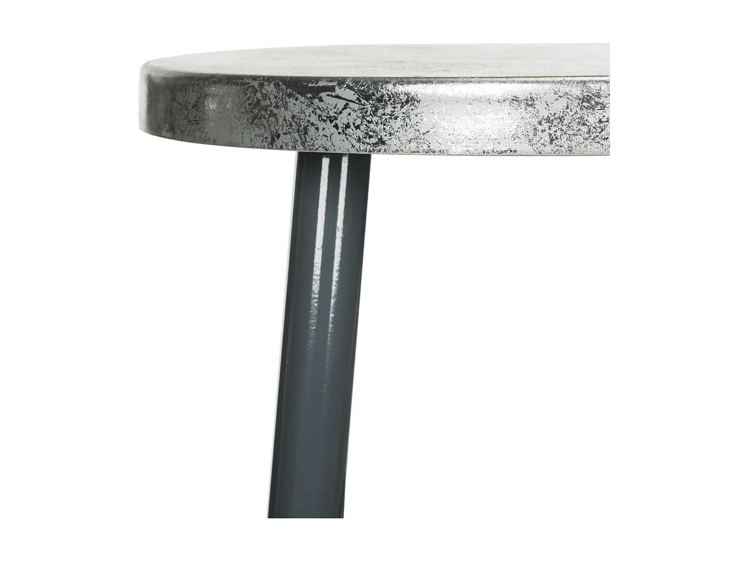 Tabouret de bar & de comptoir Gris et argent 34 X 34 X 76.2 cm - Lilia