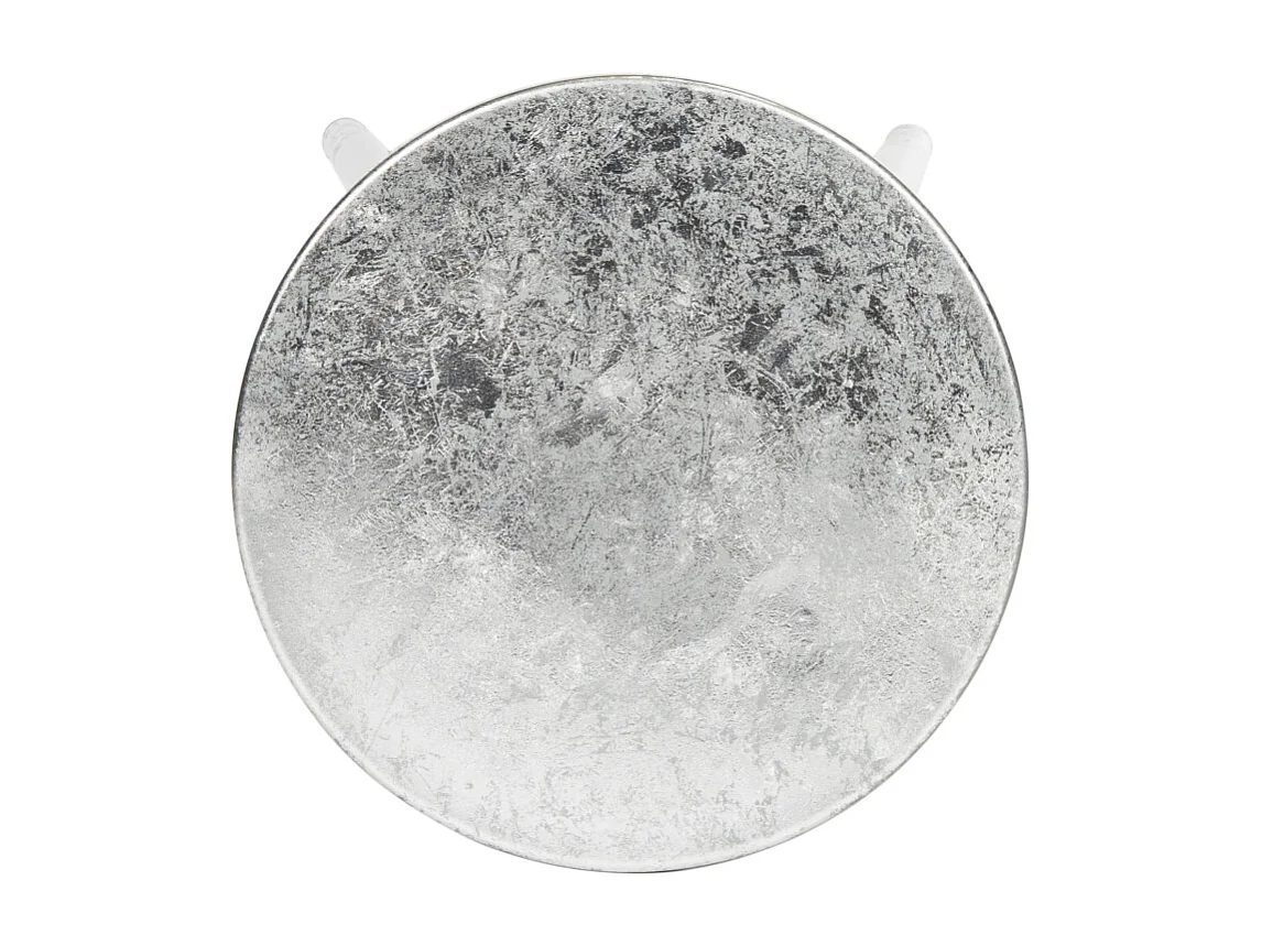 Tabouret de bar & de comptoir Gris et argent 34 X 34 X 76.2 cm - Lilia