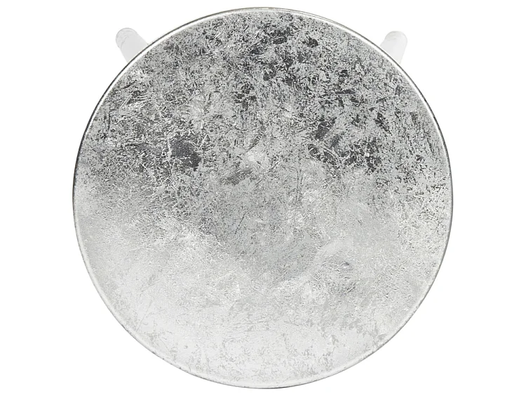 Tabouret de bar & de comptoir Gris et argent 34 X 34 X 76.2 cm - Lilia