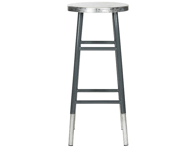 Tabouret de bar & de comptoir Gris et argent 34 X 34 X 76.2 cm - Lilia