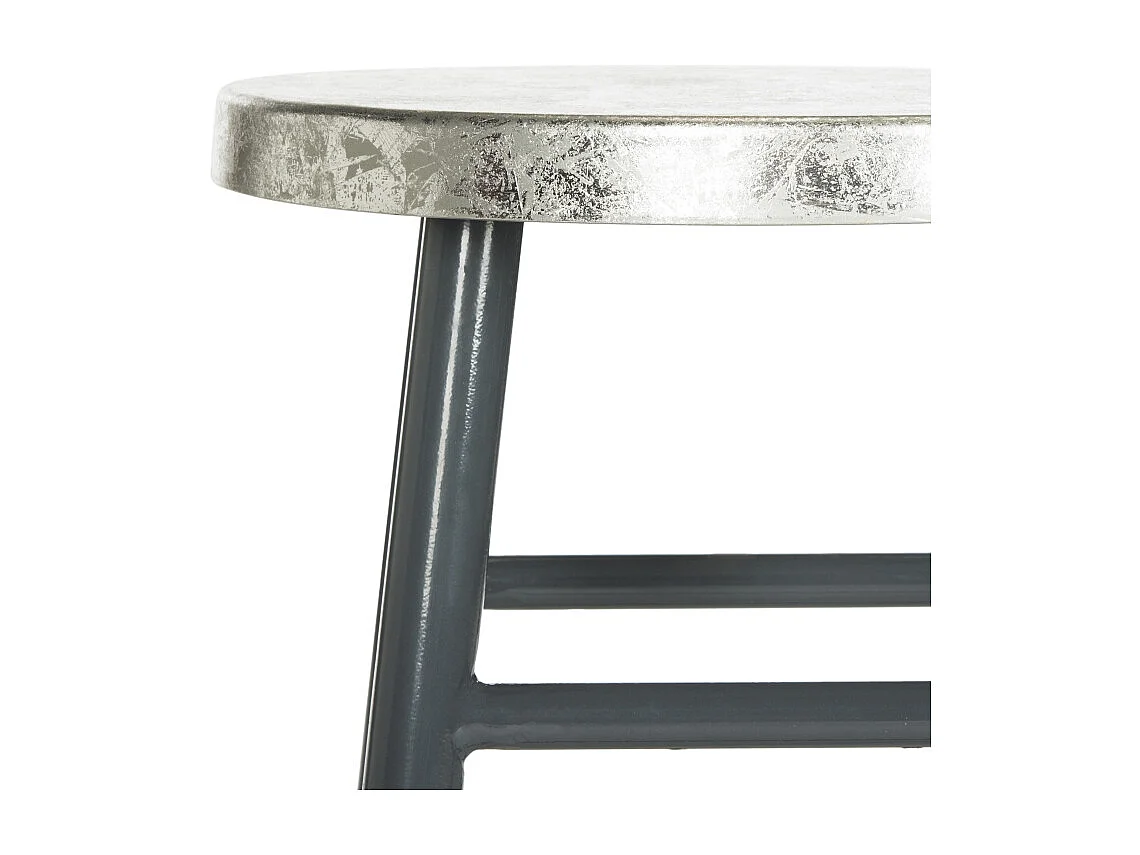 Tabouret de bar & de comptoir Gris et argent 34 X 34 X 60.96 cm - Lala