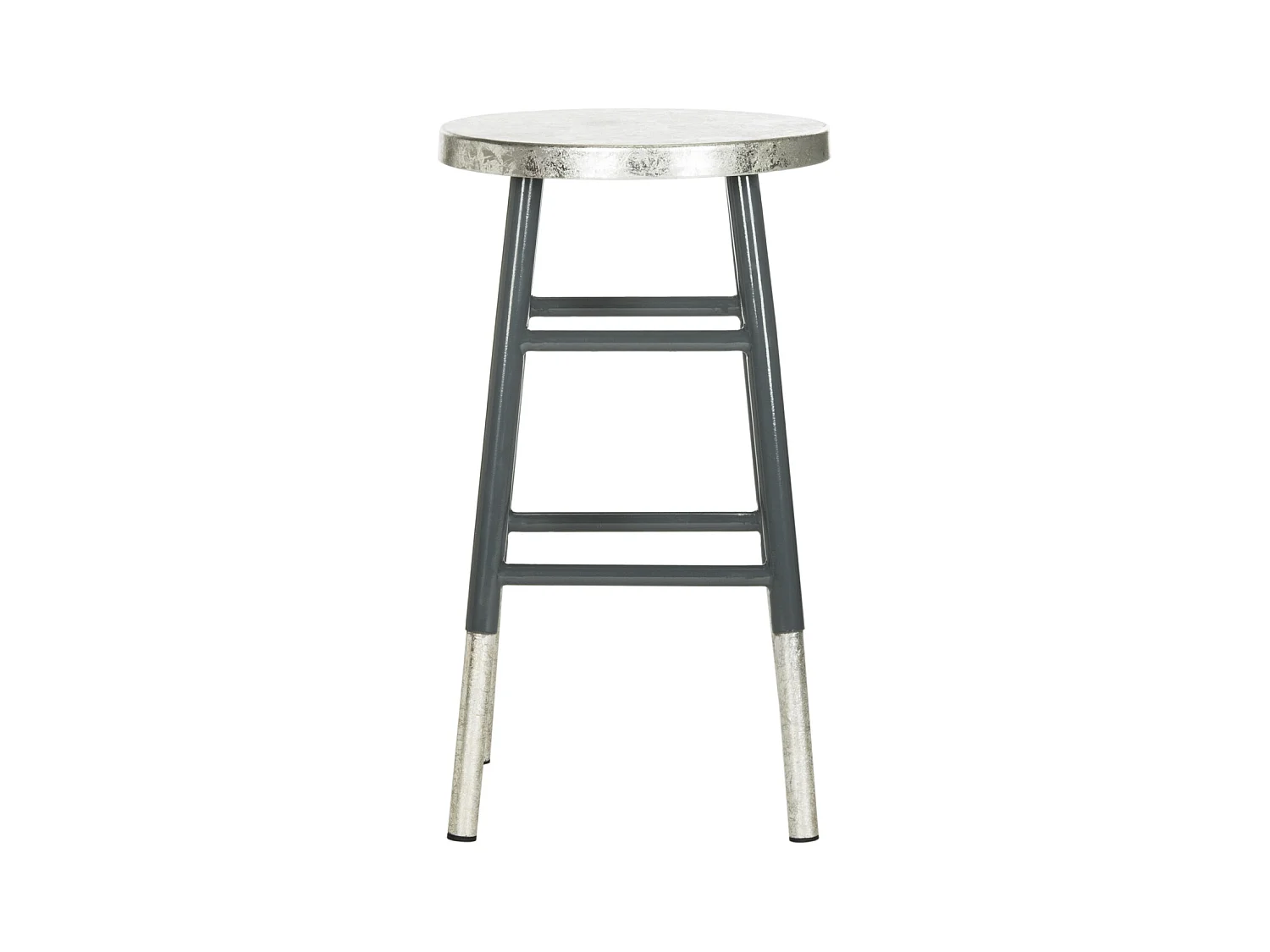 Tabouret de bar & de comptoir Gris et argent 34 X 34 X 60.96 cm - Lala