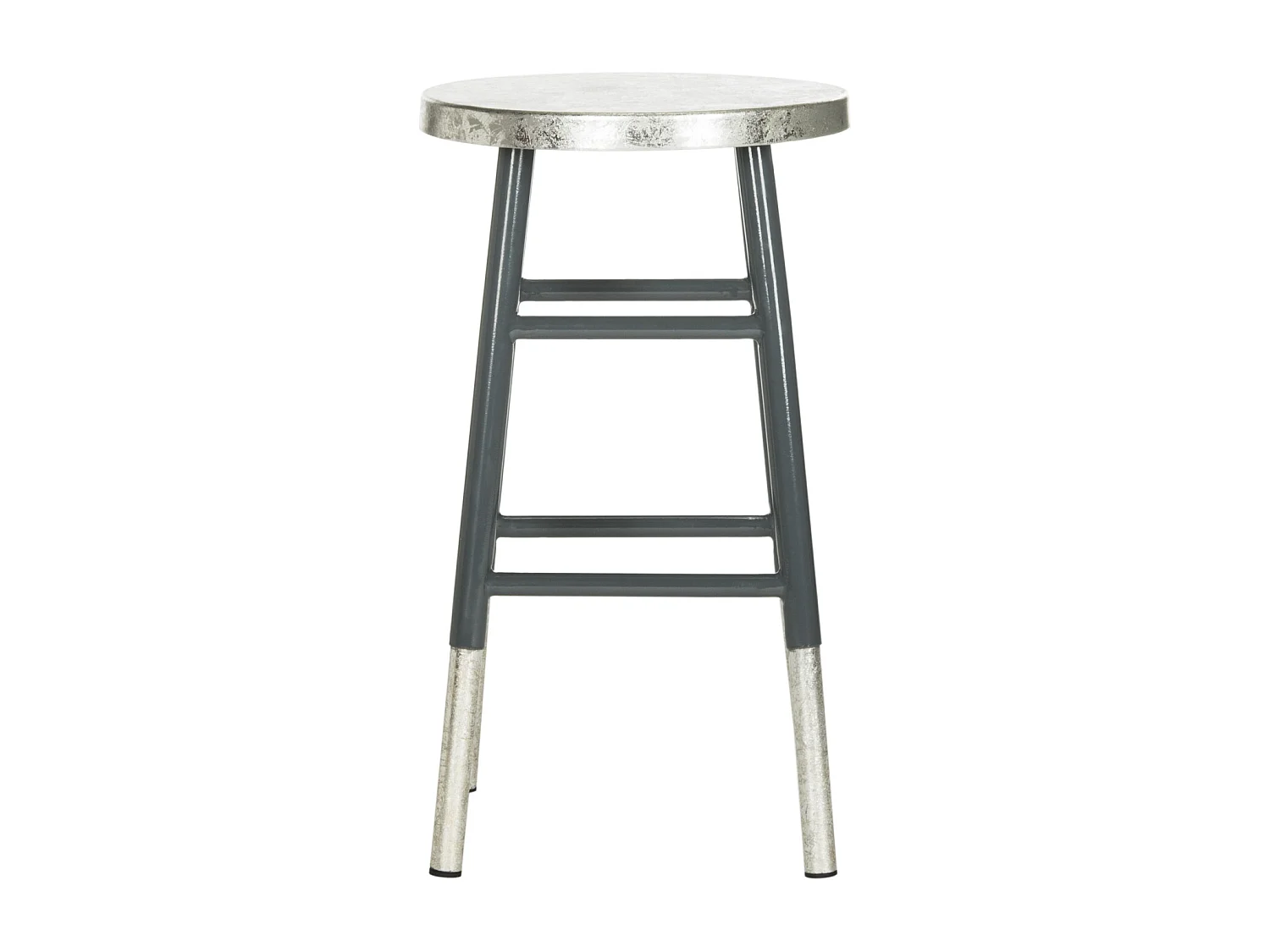 Tabouret de bar & de comptoir Gris et argent 34 X 34 X 60.96 cm - Lala