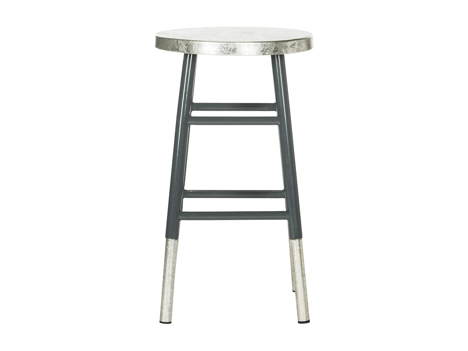 Tabouret de bar & de comptoir Gris et argent 34 X 34 X 60.96 cm - Lala