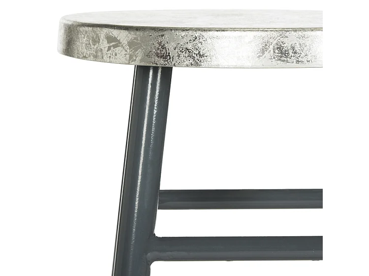 Tabouret de bar & de comptoir Gris et argent 34 X 34 X 60.96 cm - Lala