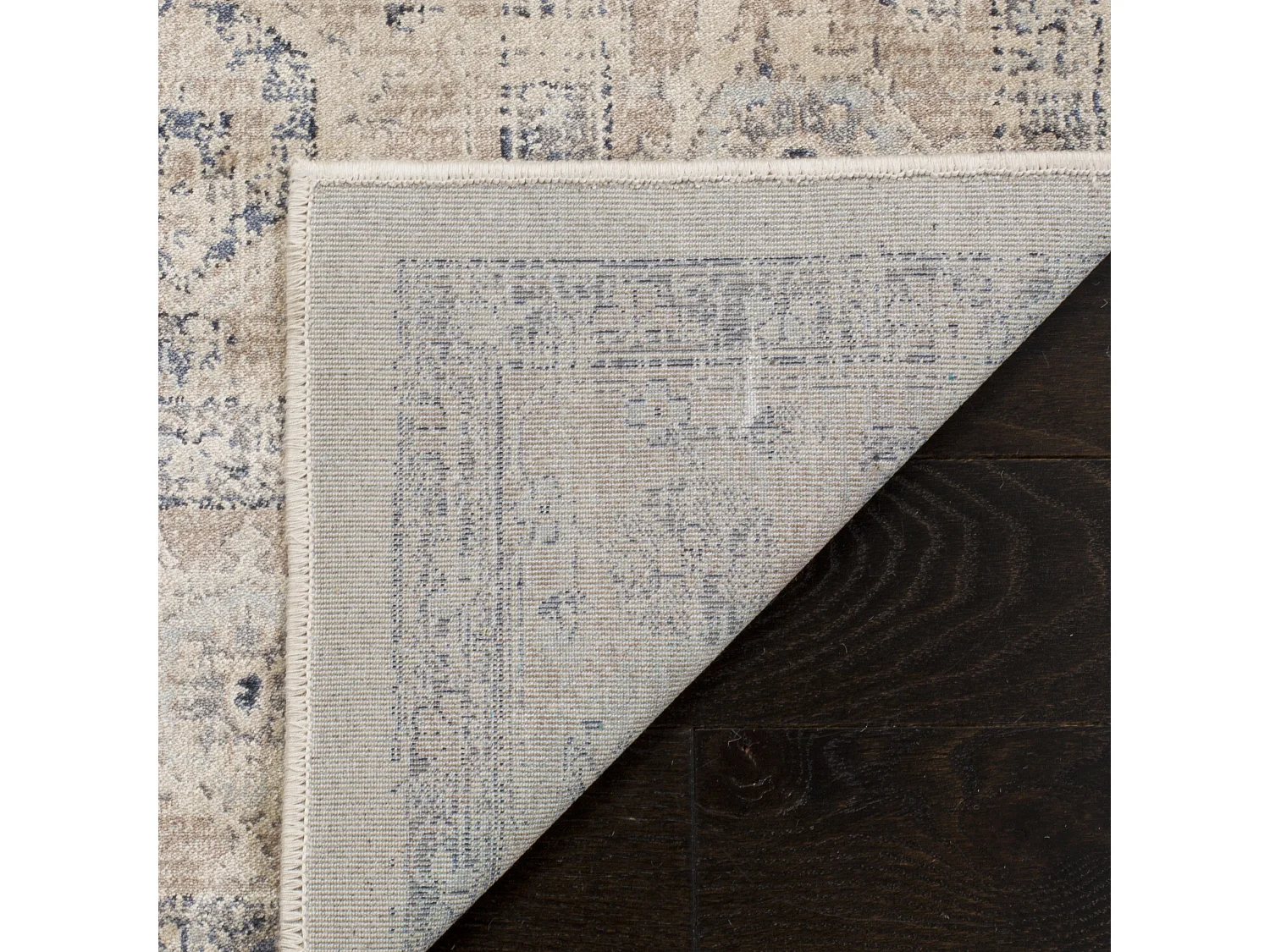 Tapis Neutre/Bleu 99 X 170 cm - Rihana