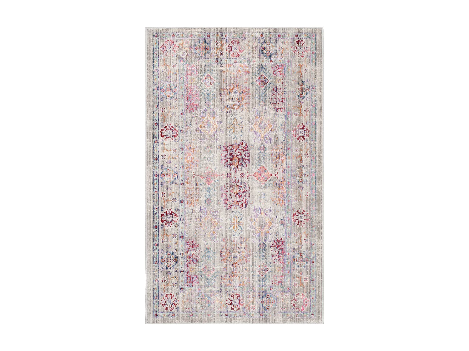 Tapis Gris/Rose 122 X 183 cm - Pierre