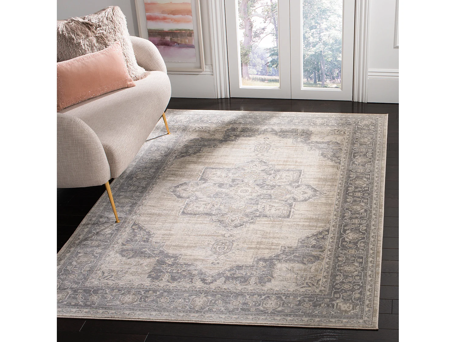 Tapis Neutre/Gris 160 X 229 cm - Ella