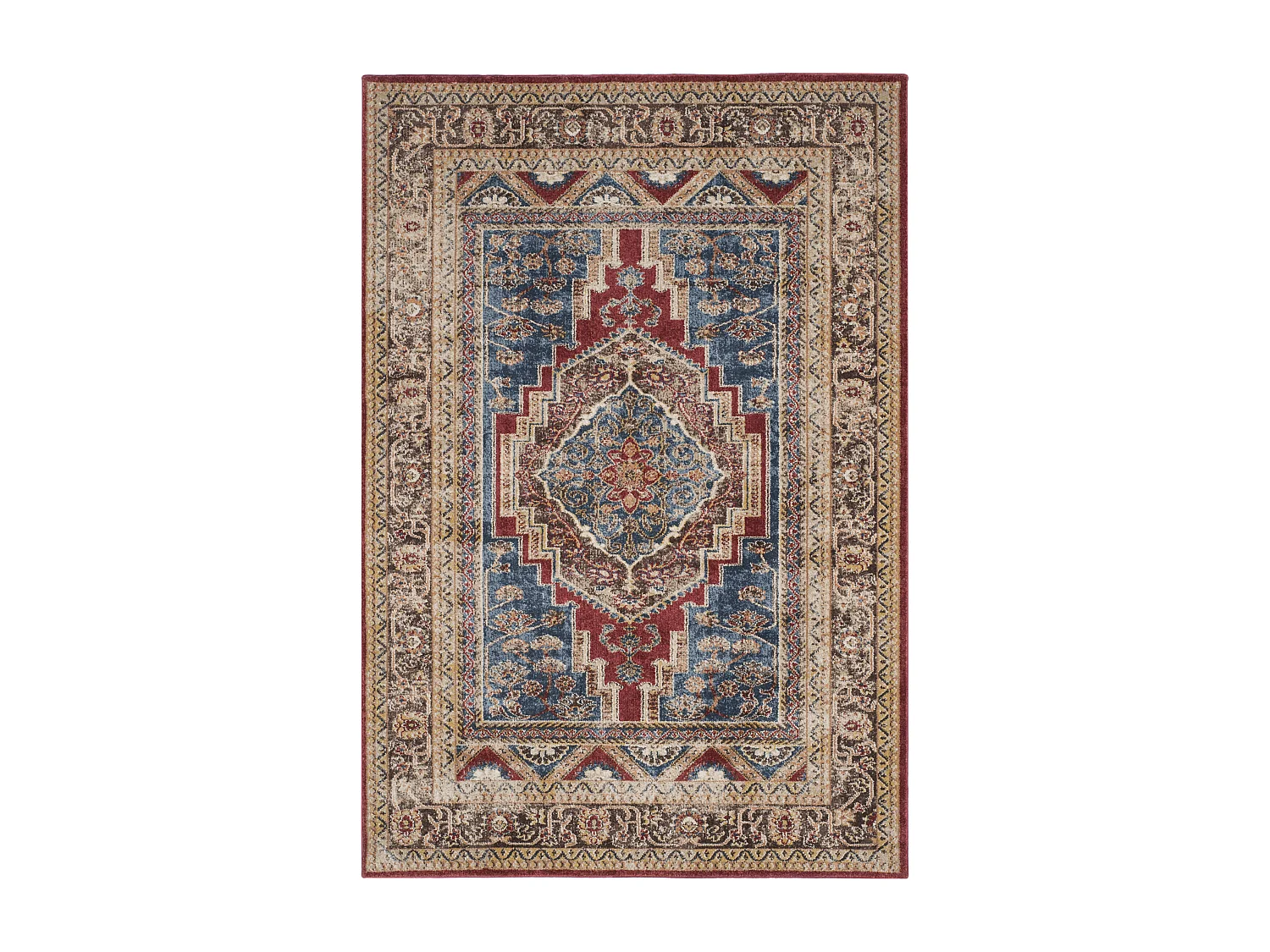 Tapis Bleu/Marron 160 X 229 cm - Babek