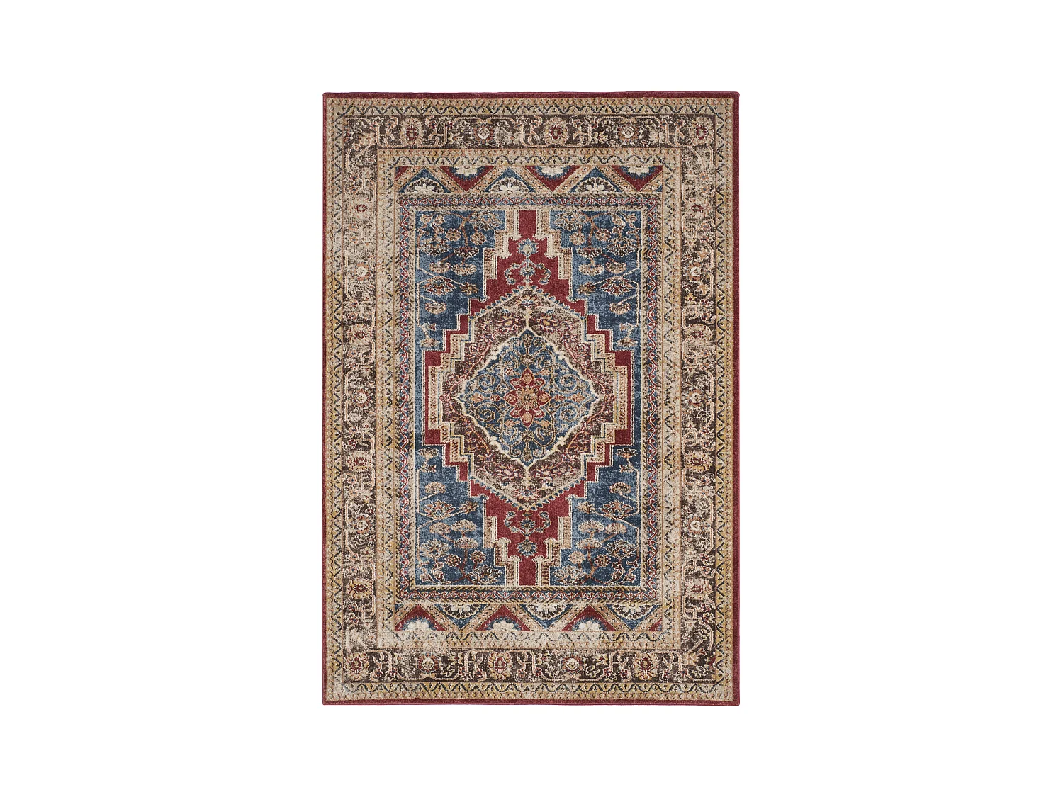 Tapis Bleu/Marron 160 X 229 cm - Babek
