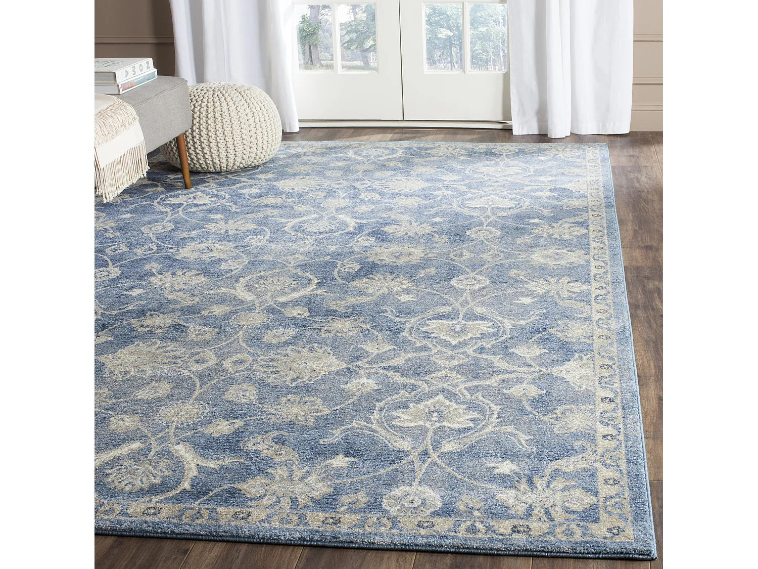 Tapis Bleu/Neutre 201 X 279 cm - Corina