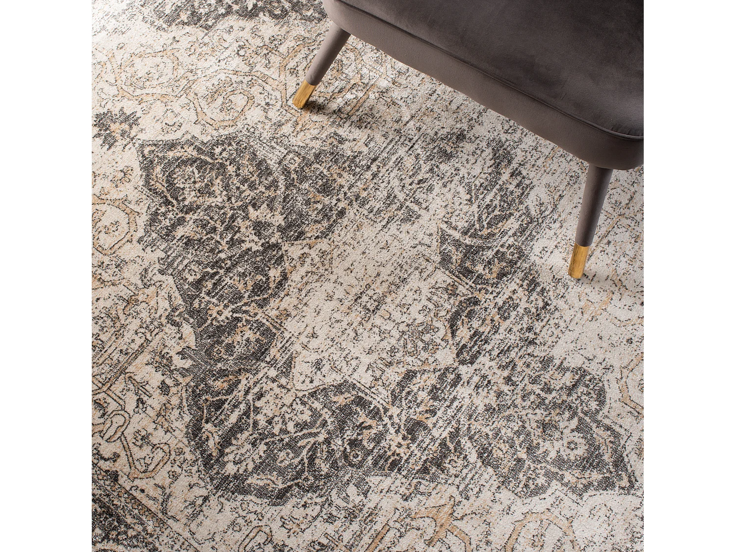 Tapis Neutre/Blanc 99 X 160 cm - Ari