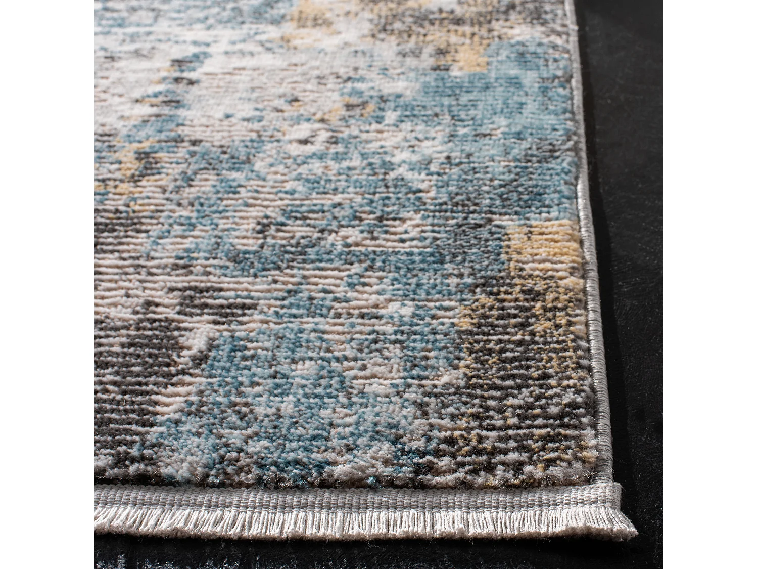 Tapis Gris/Bleu 122 X 183 cm - Brittany