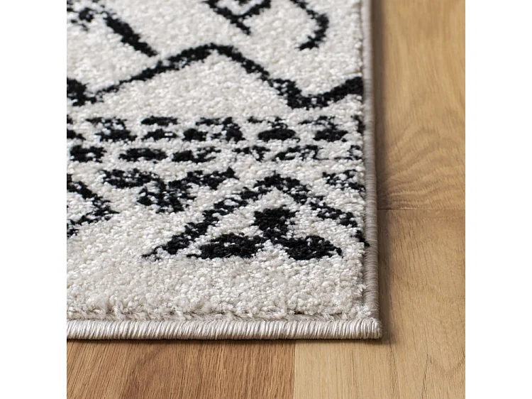 Tapis Neutre/Noir 122 X 183 cm - Jennifer