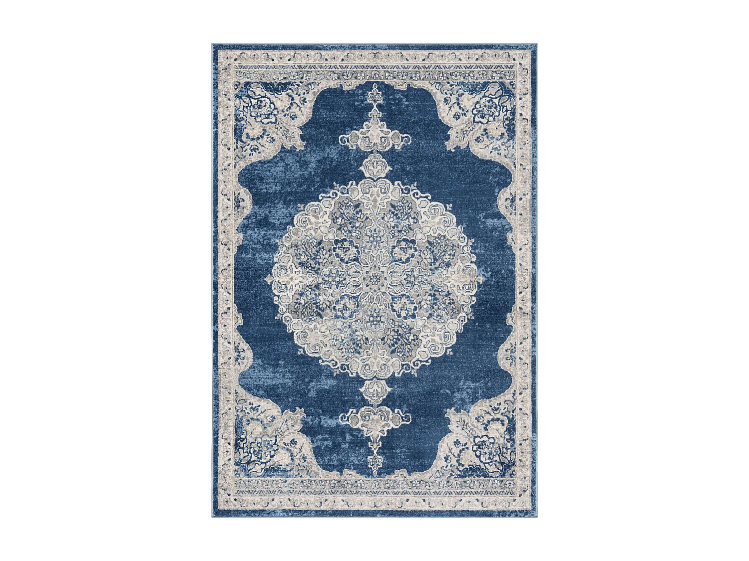 Tapis Gris/Bleu 160 X 229 cm - Janie